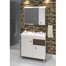 Conjunto de Banheiro Males 0,80cm Br/Ruggine