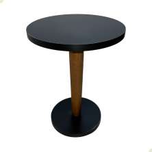 Mesa Lateral Redonda Branca MDF Apoio Para Sofa Decoração