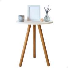 Mesa de Canto Decoração Mesinha Lateral Retro Apoio Para Sofa Mdf