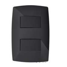 Cj Interruptor Duplo ( 1 Simples + 1 Paralelo )  4X2 - Blux Home Grafite