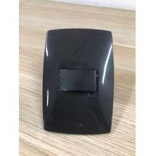 Cj Interruptor Simples Horizontal 4X2 - Blux Home Grafite