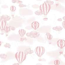 Papel de Parede Infantil SONHOS - 4247 Balões Rosa