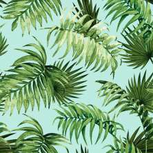 Papel de Parede Folhas Azul e Verde (950x52)