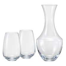 Jogo com Decanter e 2 Copos Eco Transparente