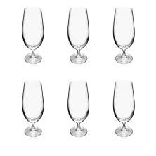 Kit com 6 Taças de Cerveja Gaston Transparente 380 ml