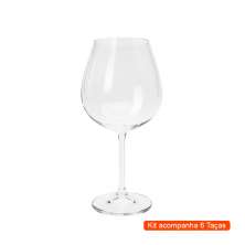 Kit com 6 Taças de Degustação Colibri Transparente 650 ml