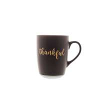 Caneca Thankful Preta 340ml