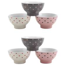 Conjunto com 6 Bowls Bon Gourmet Colorido 13 cm