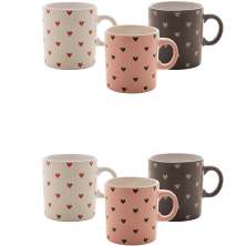 Conjunto com 6 Canecas Loh Colorido