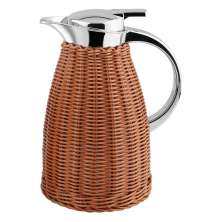 Garrafa Térmica Bon Gourmet Marrom e Prata