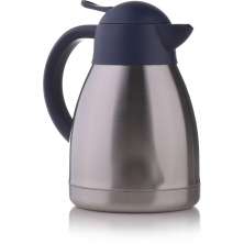 Garrafa de Aço com Dupla Parede Bon Gourmet Inox e Preta 1,2 L