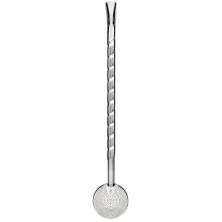 Bomba para Tomar Chimarrão Mate Inox Mil Furos 24cm Bortonaggio Chima Bojo Rosca Escovinha