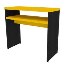 Aparador Natus40 Preto e Amarelo