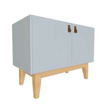 Armário Infantil Tango 2 PT Cinza Cristal