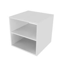 Nicho Quadrado com Prateleira Cubo II Branco