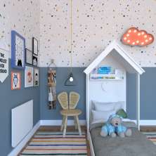 Cama Infantil com Mesa Dobrável Enjoy Branca