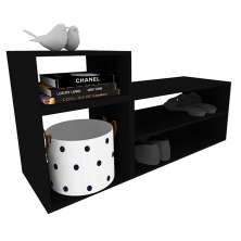 Conjunto com 3 Nichos Joad Preto