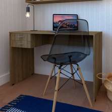 Conjunto de Mesa com Gaveteiro de Escritório Arvo Carvalho Mel