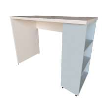 Escrivaninha Corp Branca e Cinza 90 cm