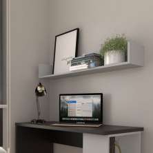 Prateleira KitCubos Cinza Cristal 110 cm