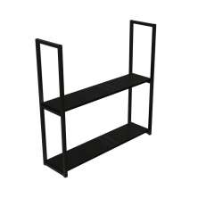 Kit com 2 Prateleiras 90 x 20 cm Preto – PIP2-9020