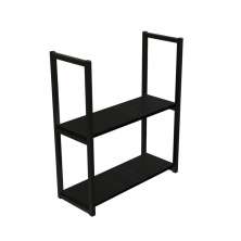 Prateleira com 2 Prateleiras 60 x 20 cm Preto – PIP1-6020
