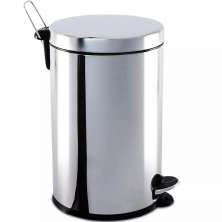  Lixeira Aço Inox 3L Com Tampa Pedal Balde Interno Brinox