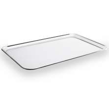 Bandeja Retangular De Aço Inox 48cm Para Servir Brinox