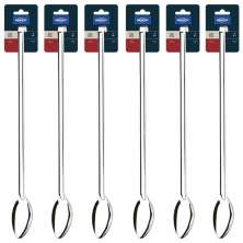 Kit 6 Colher de Servir Arroz Cozinha Industrial Restaurante Grande Aço Inox