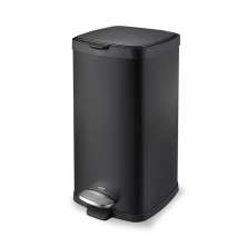 Lixeira com Pedal e Balde Frame Preto 20 L