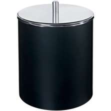 Lixeira com Tampa Inox 5,4 L Lixeira para Banheiro Cozinha Preta