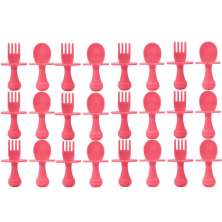 12 Kits Talheres de Treinamento Buba Colher e Garfo para Beb