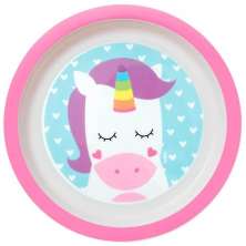 Pratinho para Bebê Animal Fun Buba 21cm Unicórnio Prato Infa