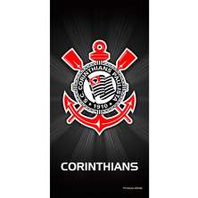 Toalha De Banho Corinthians Veludo 100% Algodão Oficial 70x140 Qualidade Premium