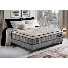 Cama Box Casal Colchão Euro Pillow +Box 138x188x60 Molas Ensacadas Cama inBox Frost ThermoGel Living