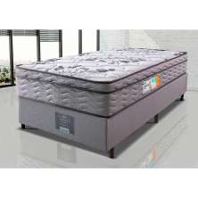Cama Box Solteiro Colchão Ortopédico + Box 88x188x67 One Face Espuma D45 Cinza