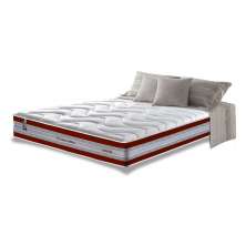Colchão King de Molas Ensacadas D33 Cama inBox Select Firme 193x203x32 Vermelho