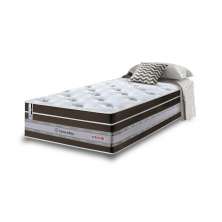Colchão Solteiro de Molas Ensacadas Cama inBox Select Euro Soft 88x188x32 Café