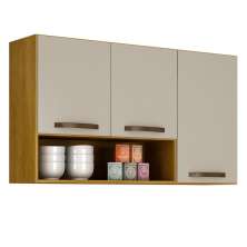 Armário Aéreo Maísa 3 Portas CHF Cinamomo Off White