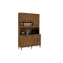 Armário para Cozinha 5 Portas 2 Gavetas Cristal Style CHF Moveis Carvalho