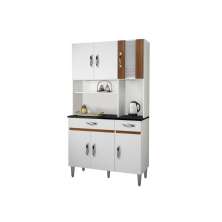 Armario Cozinha 6 Portas 2 Gavetas Ventura CHF Moveis Branco/Carvalho