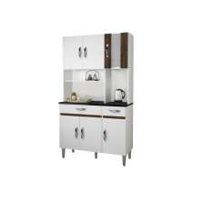 Armario Cozinha 6 Portas 2 Gavetas Ventura CHF Moveis Branco/Imbuia