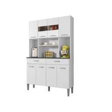 Armario de Cozinha 8 Portas 2 Gavetas Onix CHF Moveis Branco