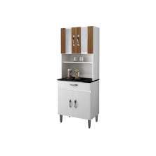 Armario de Cozinha Ventura 4 Portas 1 Gaveta CHF Moveis Branco/Carvalho