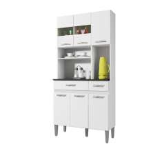 Kit Cozinha 6 Portas 2 Gavetas Onix CHF Moveis Branco