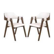 Conjunto 2 Cadeiras de Jantar Ottawa Cappuccino Korino Perolado - 58979