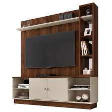 Estante Home Theater Até 65 Polegadas Pilar Havana Off White
