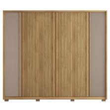 Guarda Roupa Casal Grande 6 Portas 4 Gavetas Marrom Proximus
