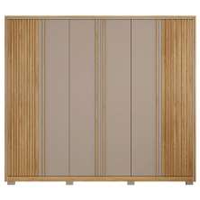 Guarda Roupa Casal Grande 6 Portas 6 Gavetas Marrom Apollo