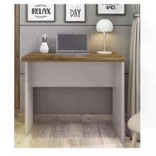 Mesa para Computador Studio 0,9 - Louro Freijo / Metalic Sued